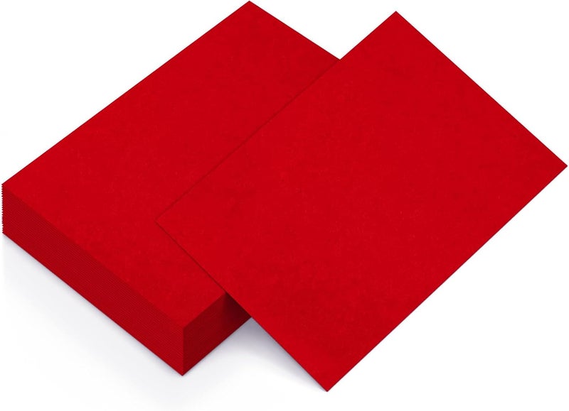 Goefun 50 Sheets Red Cardstock 8.5 x 11 Printer Paper, 80lb Red Card Stock Paper for Christmas, Valentines Day, Invitations and Craft - Image 1